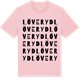 Pink Cotton t-shirt med Löveryd ordlek t-shirt