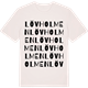 Vintage White t-shirt med Lövholmen ordlek t-shirt