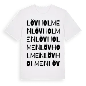 Lövholmen ordlek t-shirt – ekologisk bomull t-shirt från Pinshirt