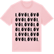 Pink Cotton t-shirt med Lövö ordlek t-shirt