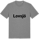 Mid Heather Gray t-shirt med Lovsjö fetstil t-shirt