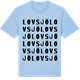 Blue Soul t-shirt med Lovsjö ordlek t-shirt