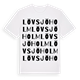 White t-shirt med Lövsjöholm ordlek t-shirt