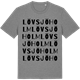 Mid Heather Gray t-shirt med Lövsjöholm ordlek t-shirt