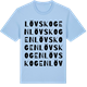 Blue Soul t-shirt med Lövskogen ordlek t-shirt