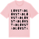 Pink Cotton t-shirt med Lövstad ordlek t-shirt