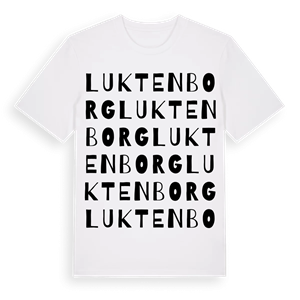 Luktenborg ordlek t-shirt – ekologisk bomull t-shirt från Pinshirt