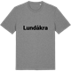 Mid Heather Gray t-shirt med Lundåkra fetstil t-shirt