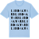 Blue Soul t-shirt med Lundakvarn ordlek t-shirt