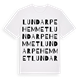 Lundarpehemmet ordlek t-shirt