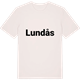 Vintage White t-shirt med Lundås fetstil t-shirt