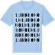 Blue Soul t-shirt med Lundboholm ordlek t-shirt