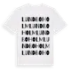 White t-shirt med Lundboholm ordlek t-shirt