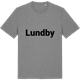 Mid Heather Gray t-shirt med Lundby fetstil t-shirt