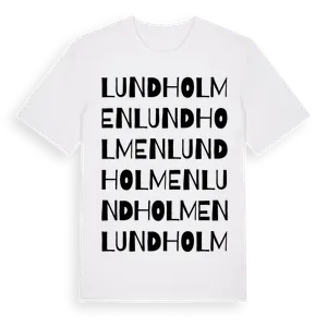 Lundholmen ordlek t-shirt – ekologisk bomull t-shirt från Pinshirt