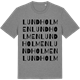 Mid Heather Gray t-shirt med Lundholmen ordlek t-shirt