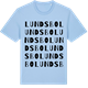 Blue Soul t-shirt med Lundsbo ordlek t-shirt