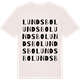 Vintage White t-shirt med Lundsbo ordlek t-shirt