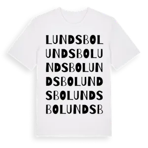 Lundsbo ordlek t-shirt – ekologisk bomull t-shirt från Pinshirt