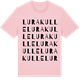 Pink Cotton t-shirt med Lurakulle ordlek t-shirt