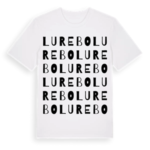 Lurebo ordlek t-shirt – ekologisk bomull t-shirt från Pinshirt