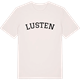 Vintage White t-shirt med Lusten böjd t-shirt