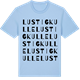 Blue Soul t-shirt med Lustigkulle ordlek t-shirt