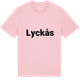 Pink Cotton t-shirt med Lyckås fetstil t-shirt