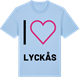 Blue Soul t-shirt med Jag älskar Lyckås t-shirt stort tryck