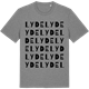 Mid Heather Gray t-shirt med Lyde ordlek t-shirt