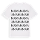 White t-shirt med Ma ordlek t-shirt