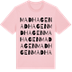 Pink Cotton t-shirt med Madhagen ordlek t-shirt