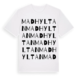 Madhyltan ordlek t-shirt – ekologisk bomull t-shirt från Pinshirt