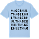 Blue Soul t-shirt med Magerhult ordlek t-shirt