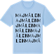 Blue Soul t-shirt med Majmålen ordlek t-shirt