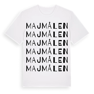 Majmålen ordlek t-shirt – ekologisk bomull t-shirt från Pinshirt