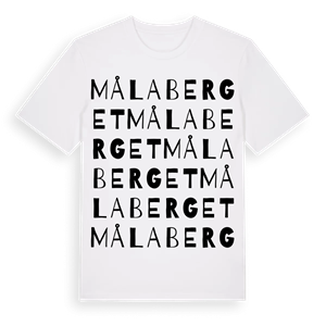 Målaberget ordlek t-shirt – ekologisk bomull t-shirt från Pinshirt