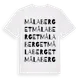 White t-shirt med Målaberget ordlek t-shirt