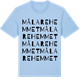 Blue Soul t-shirt med Målarehemmet ordlek t-shirt