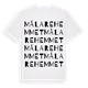 White t-shirt med Målarehemmet ordlek t-shirt