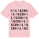 Pink Cotton t-shirt med Målåsen ordlek t-shirt