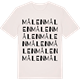 Vintage White t-shirt med Målen ordlek t-shirt