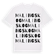 White t-shirt med Malingskog ordlek t-shirt