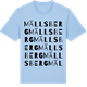 Blue Soul t-shirt med Mällsberg ordlek t-shirt