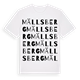 Mällsberg ordlek t-shirt