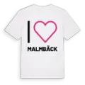 Jag älskar Malmbäck t-shirt stort tryck