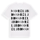 White t-shirt med Mamrelund ordlek t-shirt