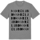 Mid Heather Gray t-shirt med Mamrelund ordlek t-shirt