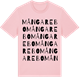 Pink Cotton t-shirt med Mångarebo ordlek t-shirt