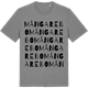 Mid Heather Gray t-shirt med Mångarebo ordlek t-shirt